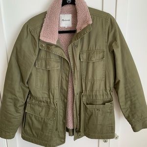 Madewell jacket with warm fleece interior
